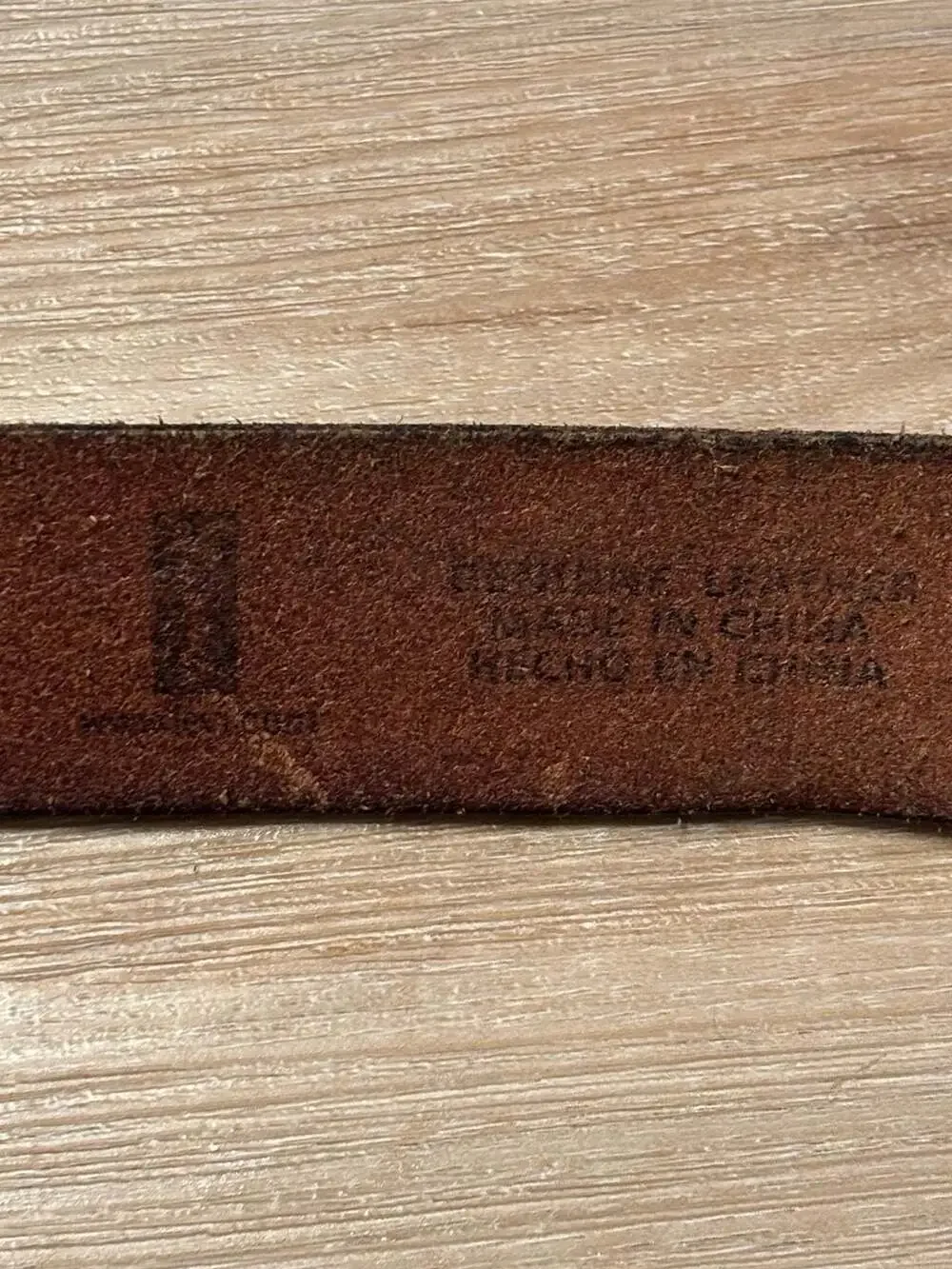 Vintage Levi Strauss & Co. Tooled Leather Belt with Solid Brass Buckle